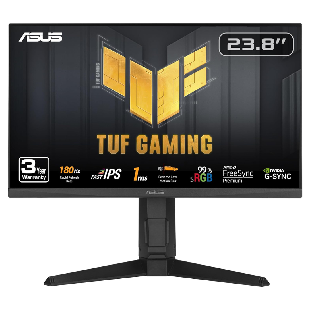 24" Asus TUF VG249QL3A FHD 180Hz 1ms IPS Freesync And G-SYNC Compatible Gaming Monitor