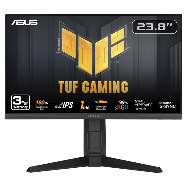 24" Asus TUF VG249QL3A FHD 180Hz 1ms IPS Freesync And G-SYNC Compatible Gaming Monitor