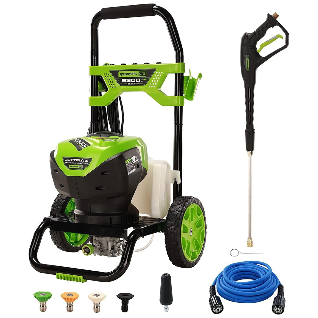 Greenworks 2300 PSI Electric Pressure Washer With Nozzles And Wand