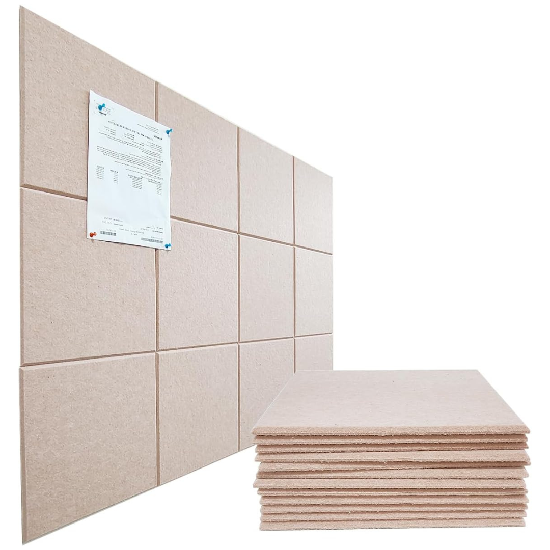 12-Pack 11.8' 'x 11.8 Large Cork Board Alternative (2 Colors)