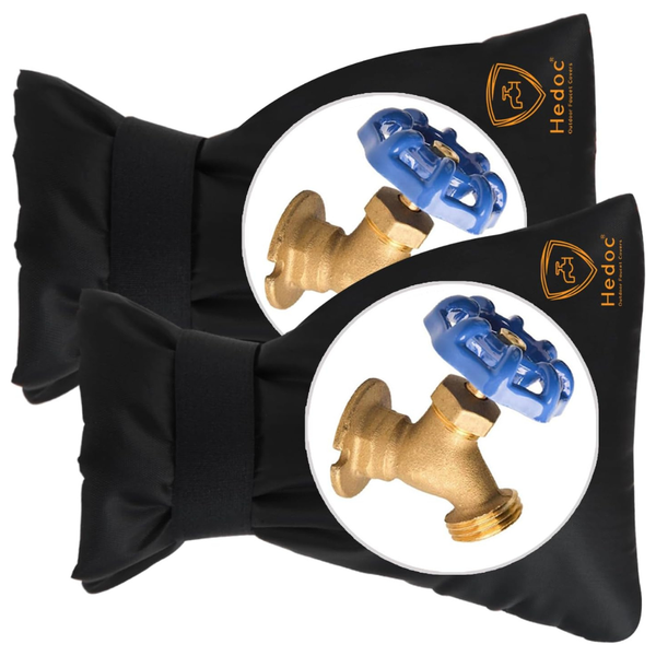 2-Pack Outdoor Faucet Covers for Winter Freeze Protection (Various)