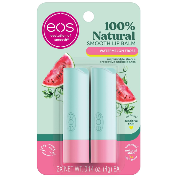2-Pack 0.14 oz eos 100% Natural All-Day Moisture Lip Balm