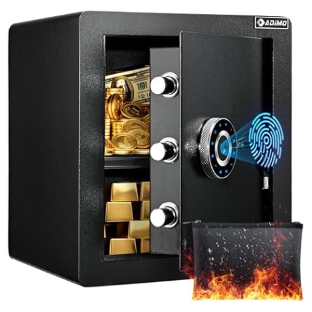 1.6-Cu. Ft. Fireproof Biometric Touch Safe Box w/ Alarm System