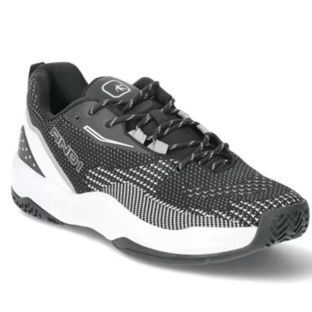 AND1 Men's Tangent Low-Top Basketball Sneakers (Black/ White)