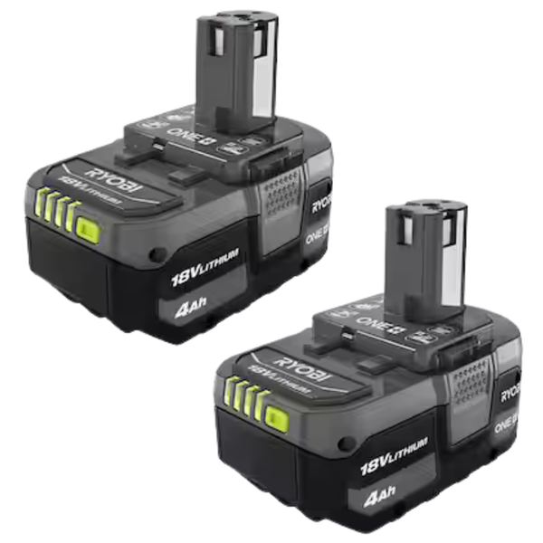2-Pack Ryobi ONE+ 18V Lithium-Ion 4.0 Ah Battery