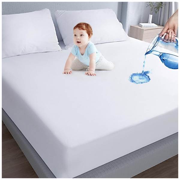 Moonsea Waterproof Queen Size Mattress Cover Protector