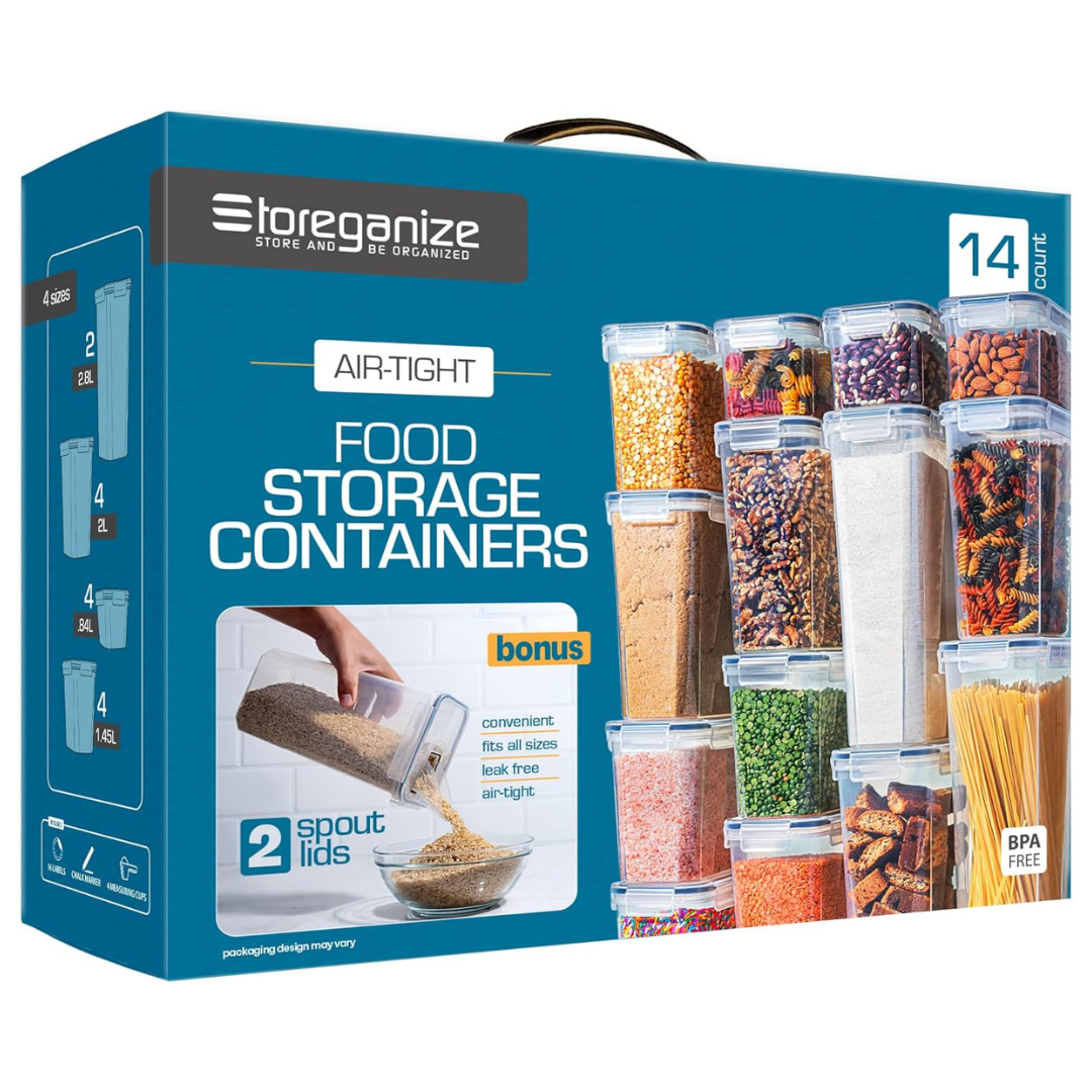 14-Piece Storeganize Airtight Food Storage Containers With Lids