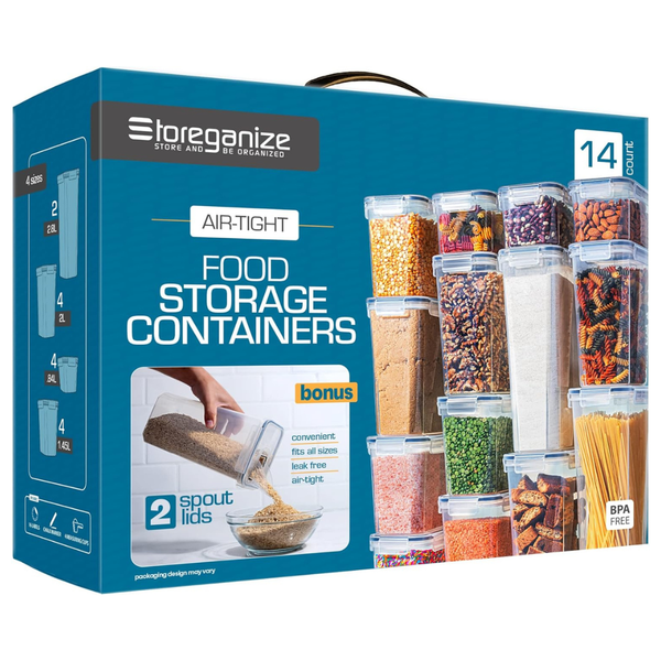 14-Piece Storeganize Airtight Food Storage Containers With Lids