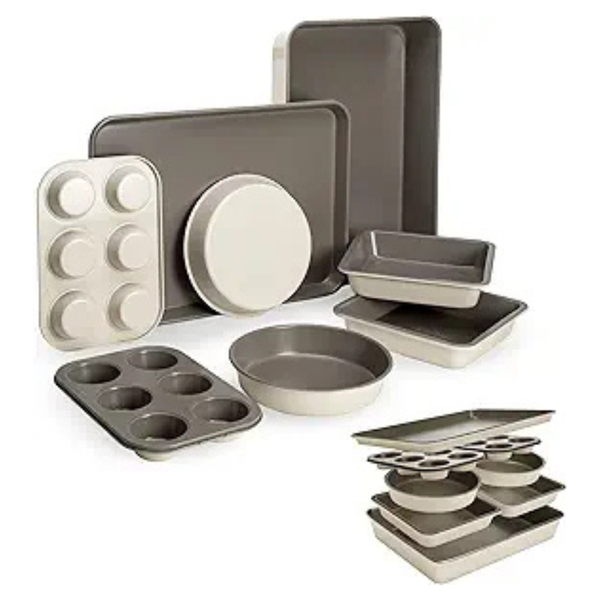 8-Piece Goodful All-In-One Nonstick Bakeware Set