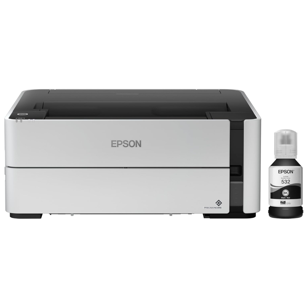 Epson EcoTank ET-M1170 Wireless Monochrome SuperTank Printer + 2 Years of Unlimited Ink