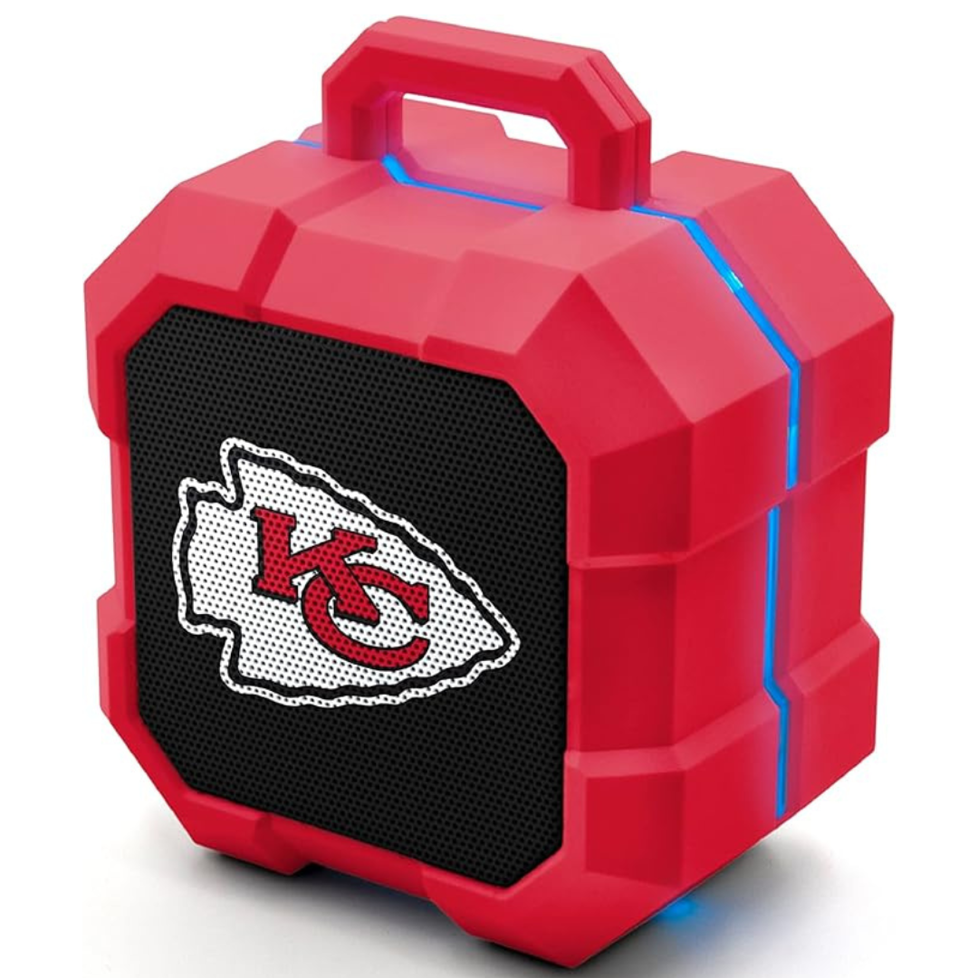 NFL Shockbox LED Water Resistant IPX4 5.0 Bluetooth Speaker