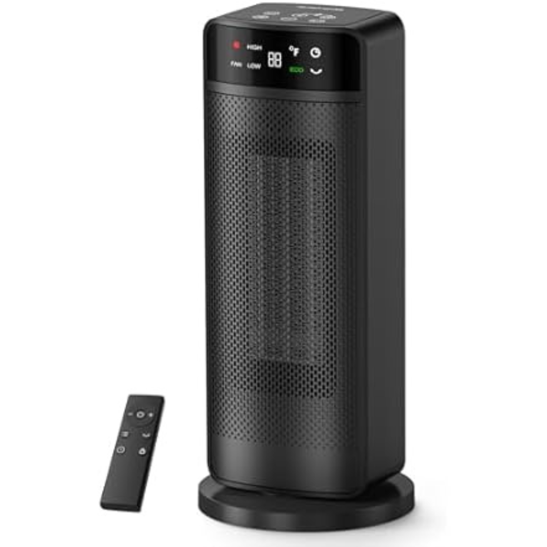 Oprunsy 1500W PTC Ceramic Electric Space Heater with Remote