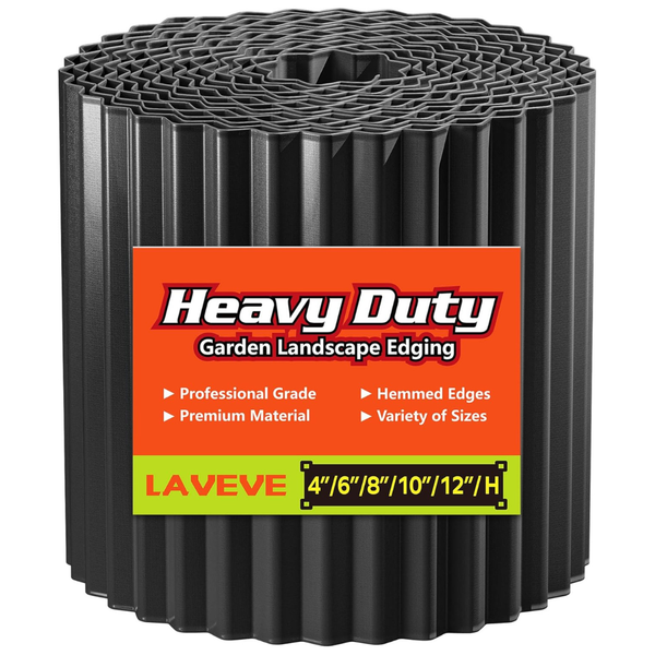 4" x 10ft LAVEVE Corrugated Metal Garden Edging