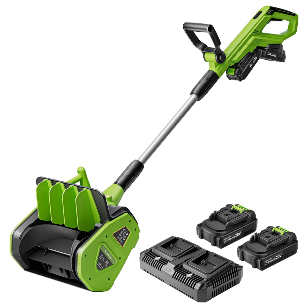 13.2" 40V Cordless Electric - 21ft Throwing Distance Snow Shovel