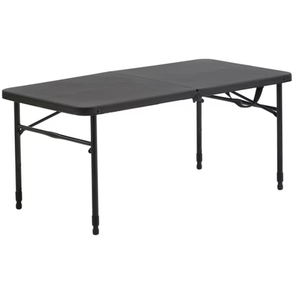 Mainstays 40" Plastic Adjustable Height Fold-in-Half Folding Table