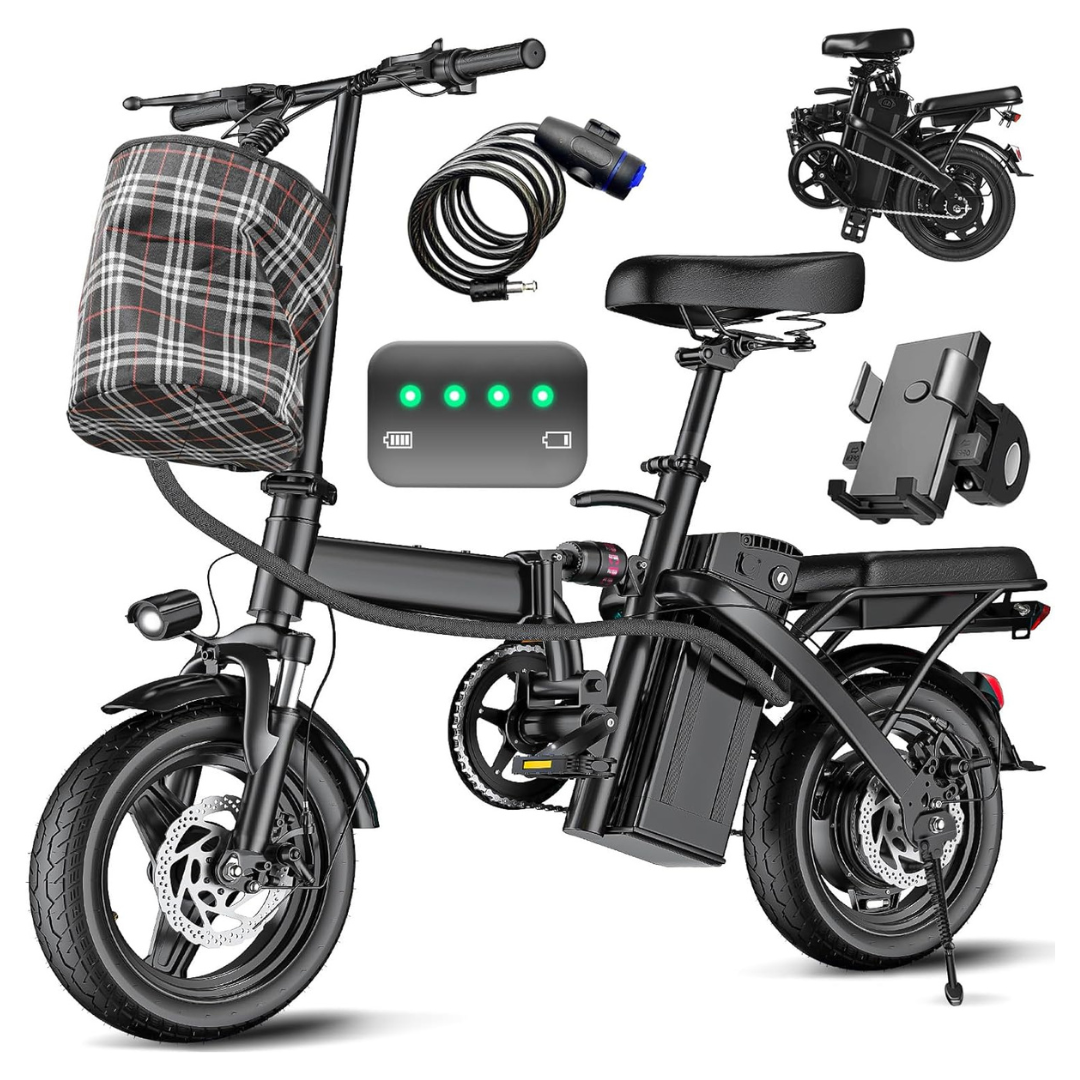 Electric Folding Commuter City Bike With 48V 10Ah Battery