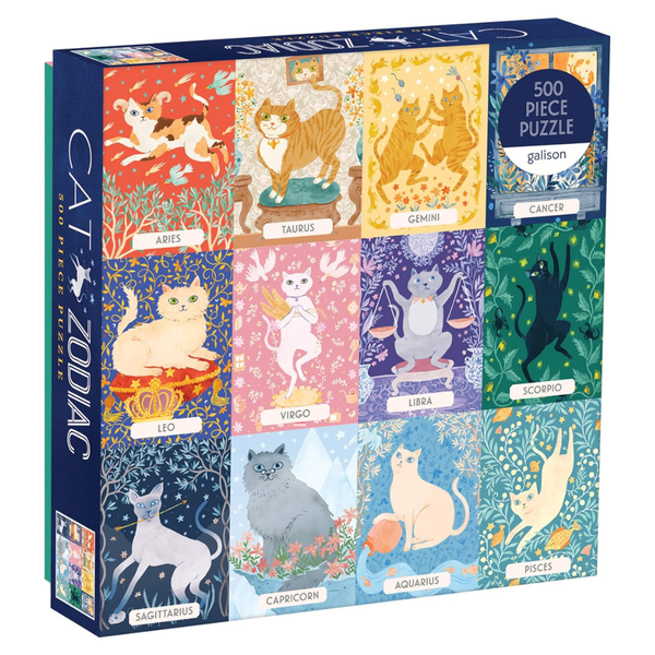500-Piece Galison Cat Zodiac Thick And Sturdy Puzzle