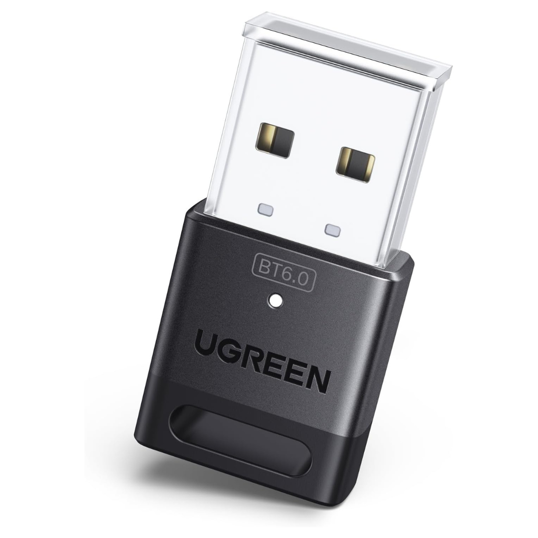 UGREEN Plug & Play USB Bluetooth 6.0 Adapter Dongle Receiver For PC