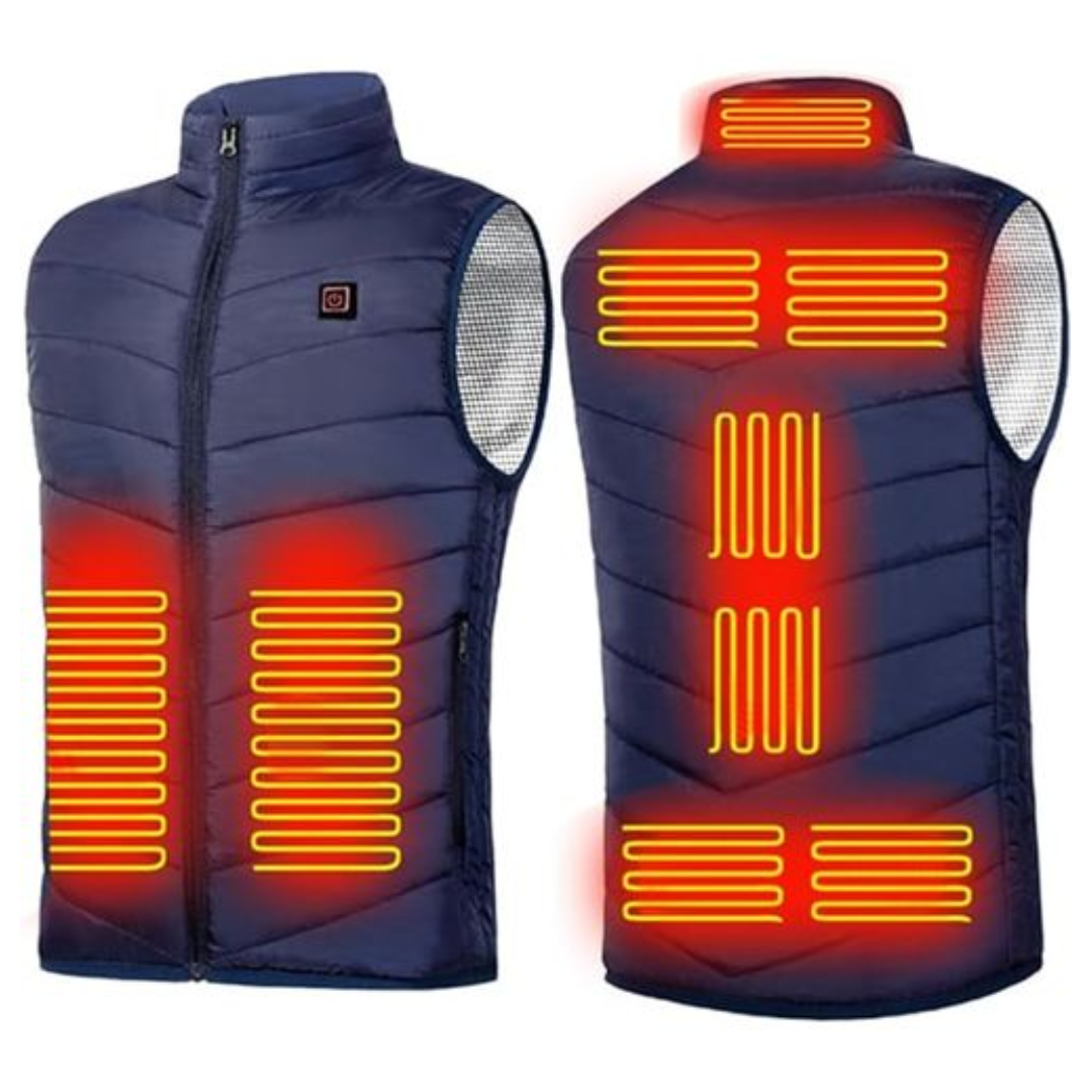 Unisex Polar Fleece Heated Vest With 9 Zones