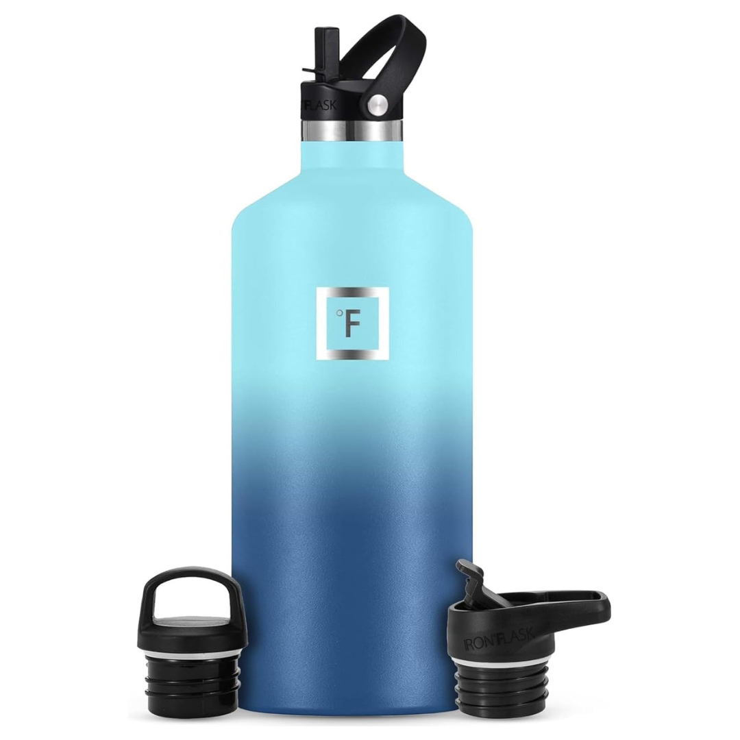64oz Hydration Flask Sports Water Bottle With Straw