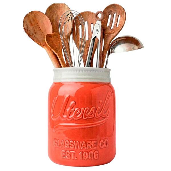 7" Comfify Wide Mouth Mason Jar Utensil Holder