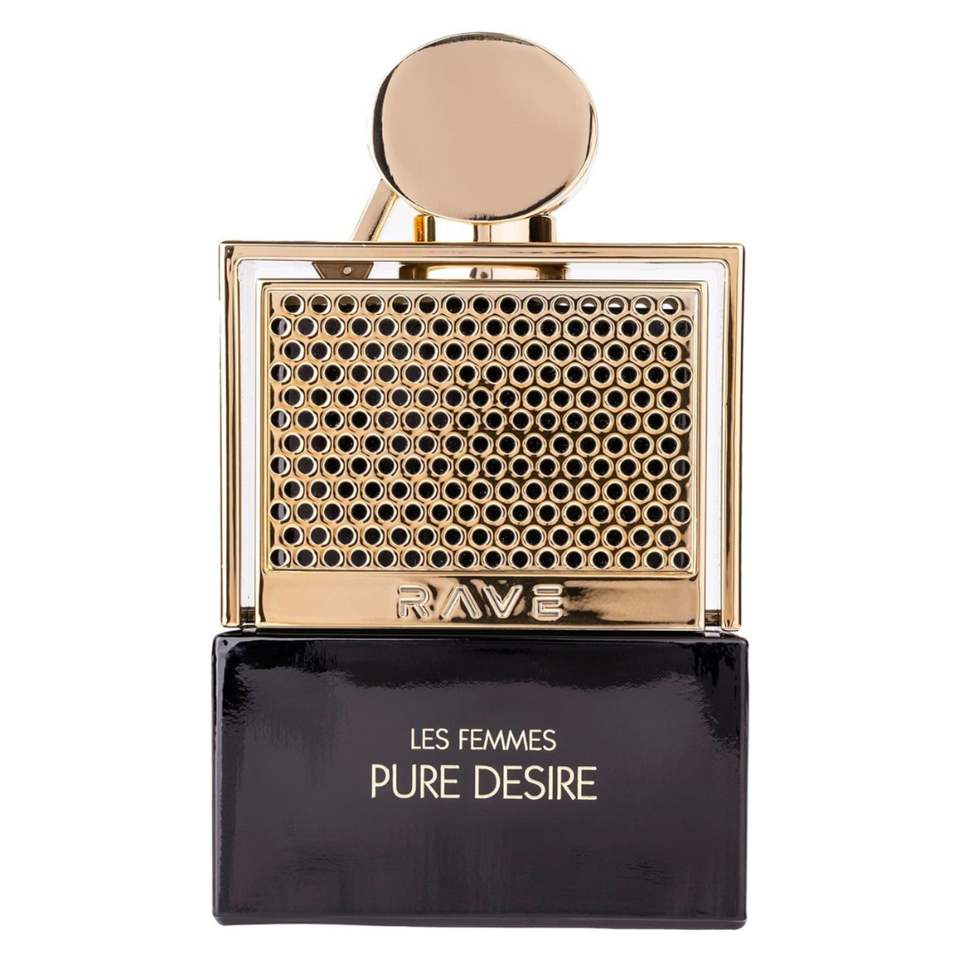 3.4oz Lattafa Rave Pure Desire Gold Eau De Parfum Spray For Women