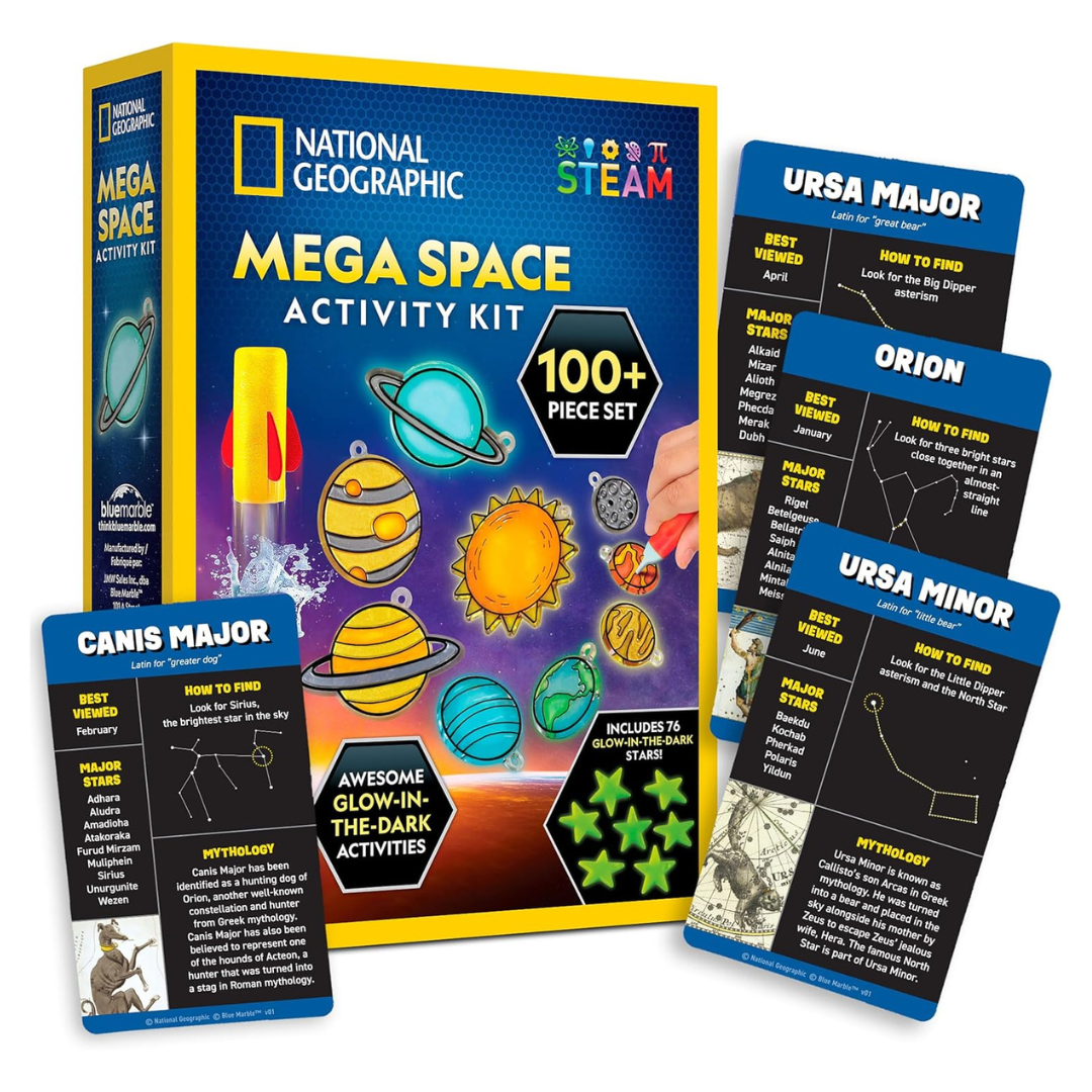 100+ Pieces National Geographic Mega Space Activity Kit