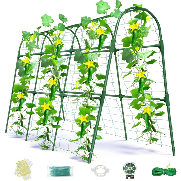 U Shape Cucumber Trellis Metal Garden Arch Plant Support