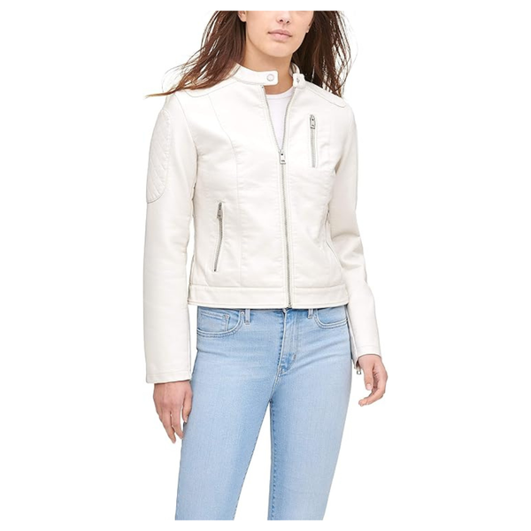 Levi's Women's Size Faux Leather Motocross Racer Jacket (Standard And Plus)