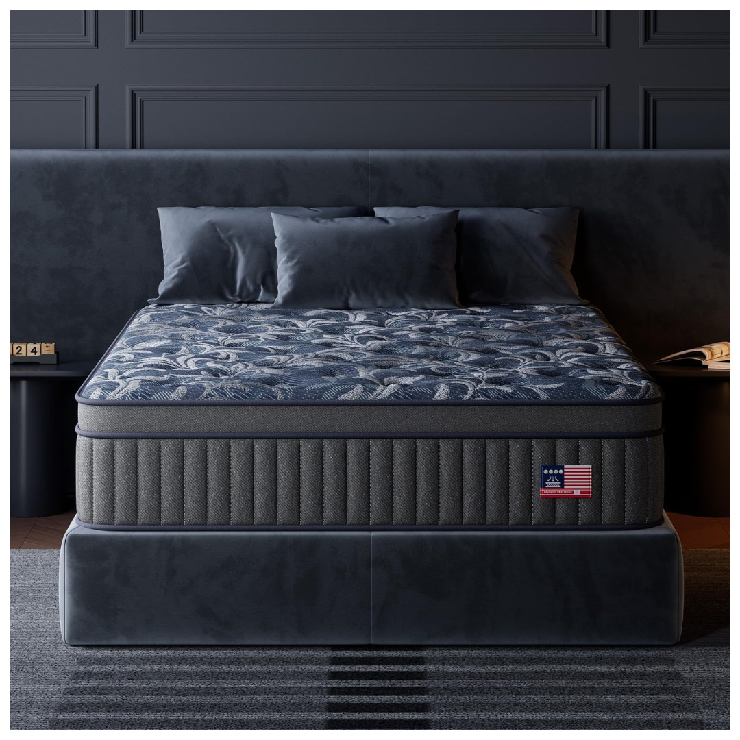 Huwesal 12" Full Size Cooling Gel Hybrid Mattress