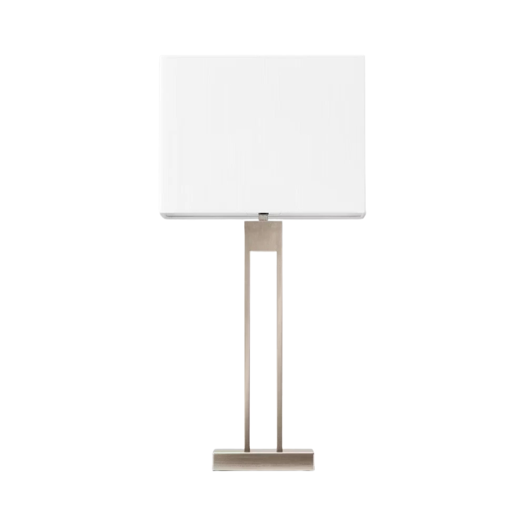 24" Threshold Window Pane Table Lamp w/ USB Port (Nickel)