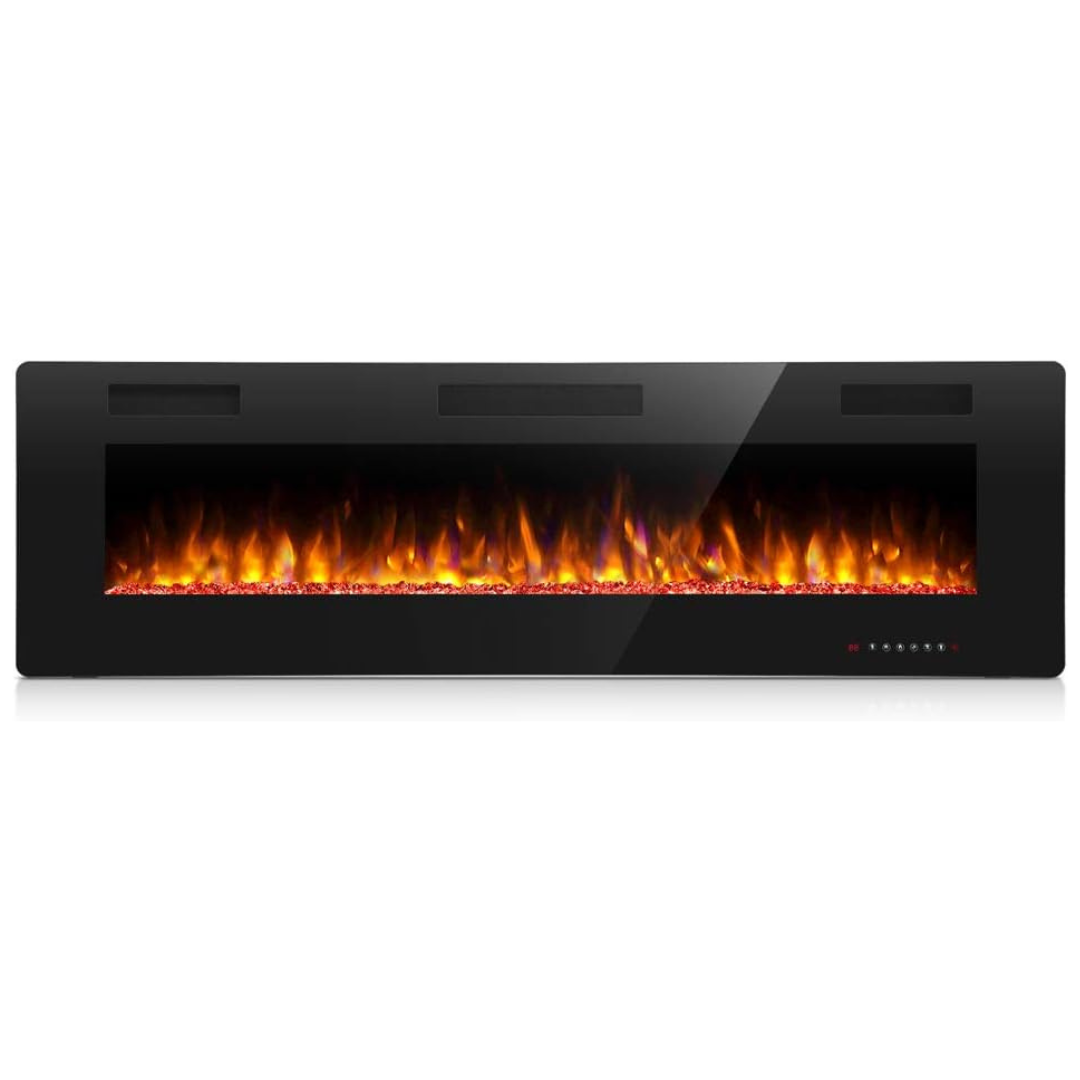 60'' Antarctic Star In-Wall Recessed & Wall Mounted Electric Fireplace