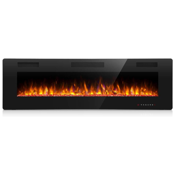 60'' Antarctic Star In-Wall Recessed & Wall Mounted Electric Fireplace