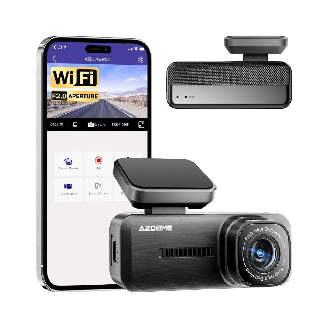 M200 Mini WiFi 1080P Front Dash Cam w/ G-Sensor