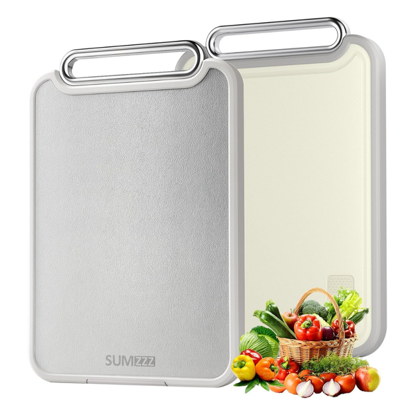 16 x 11 2-in-1 Double-Sided Stainless Steel Cutting Board