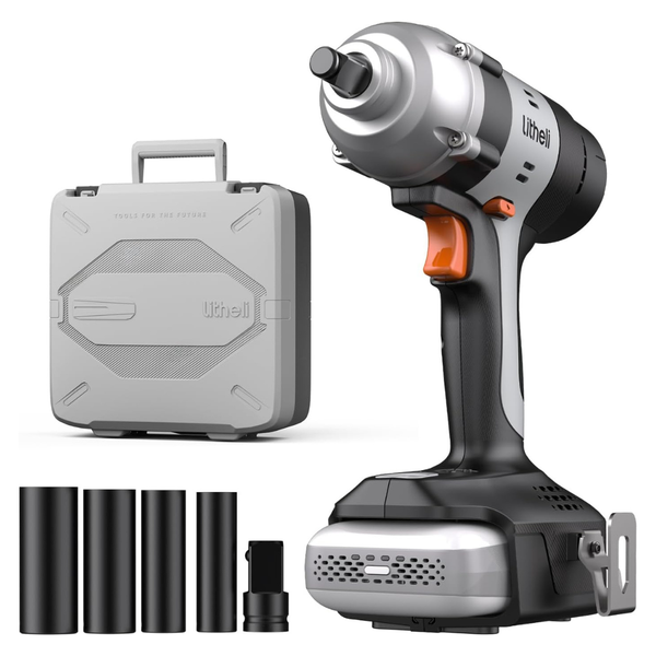 Cordless 1/2" Impact Wrench Kit With 4 Sockets