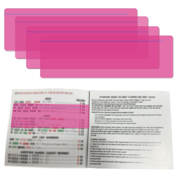 4-Piece Disflmm Mahjong Line Finder