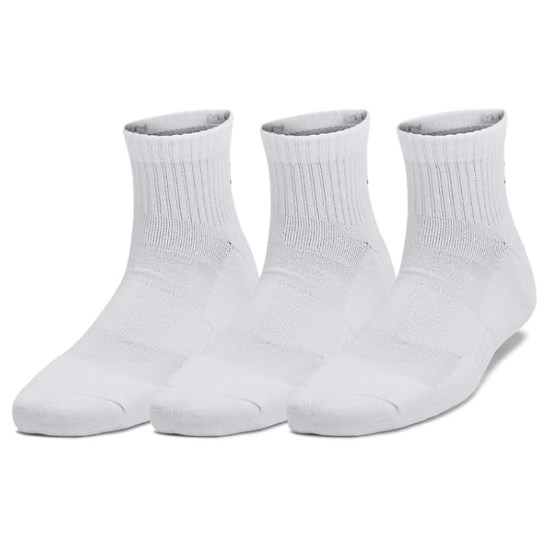 3-Pack Under Armour Unisex-Child Youth Training Cotton Quarter Socks