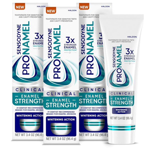 3-Pack 3.4oz Sensodyne Enamel Strength Whitening Action Toothpaste