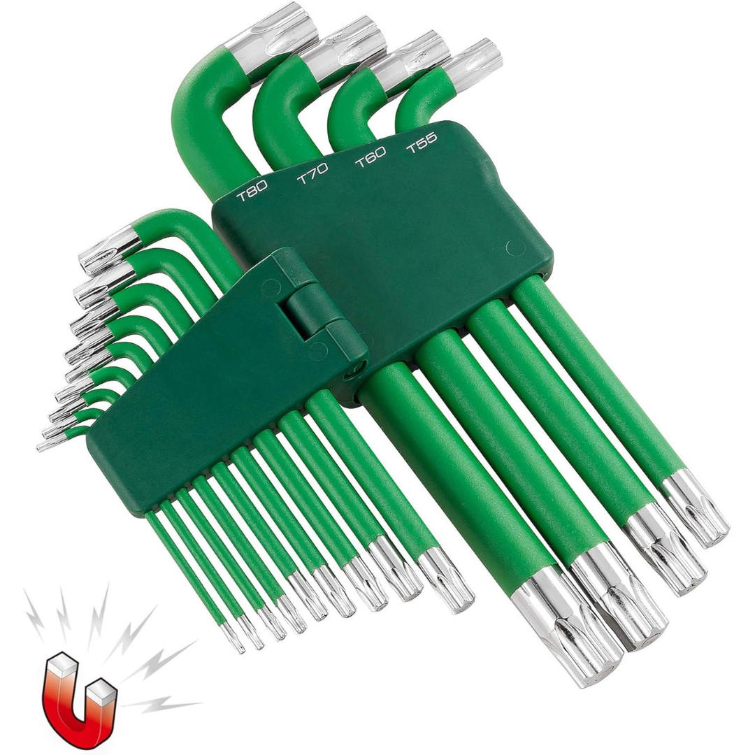 13-Piece Powerbuilt Magnetic Allen Hex Key Wrench Set