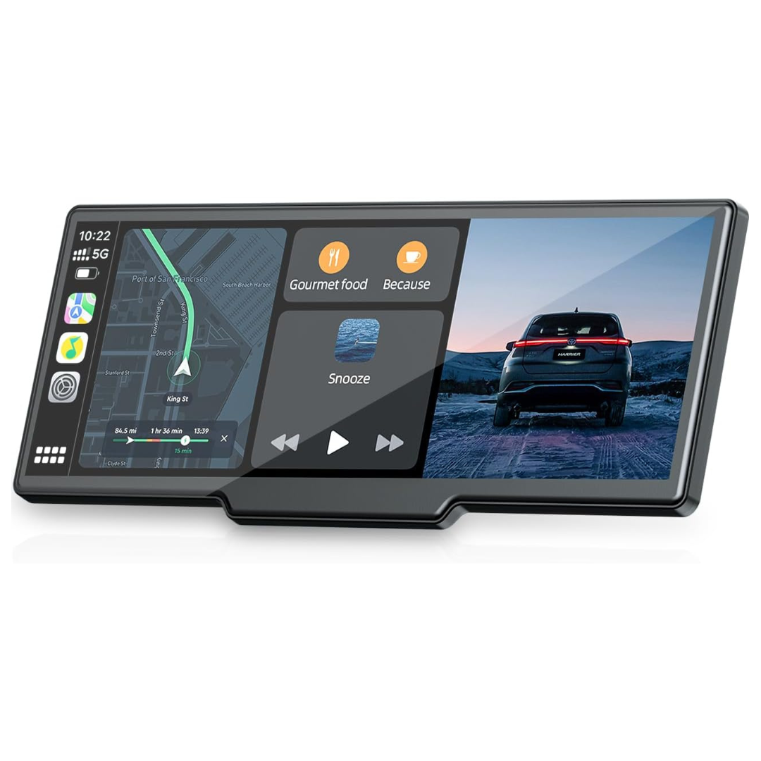 Topexplore 9.26 Carplay Screen w/ 2.5K Dash Cam & 1080P Backup Camera