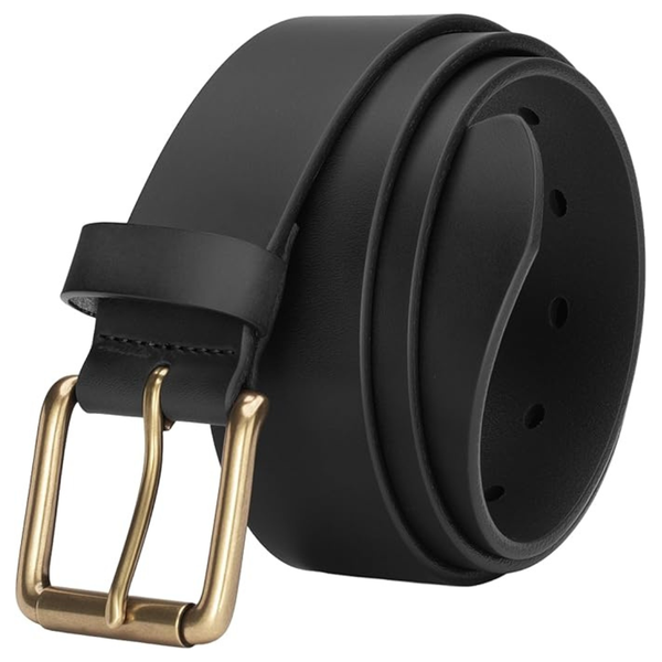 Men's Genuine Leather Classic Casual Belt with Buckle