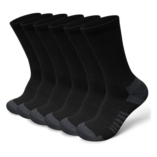 6 Pairs Vanfvok Thermal Warm Winter Cotton Crew Socks