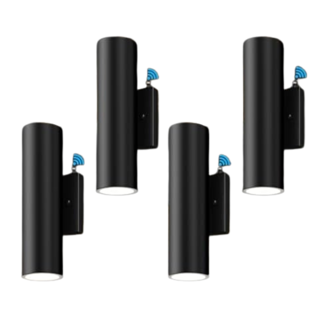 4-Pack GoBright Dusk to Dawn Outdoor Wall Lights