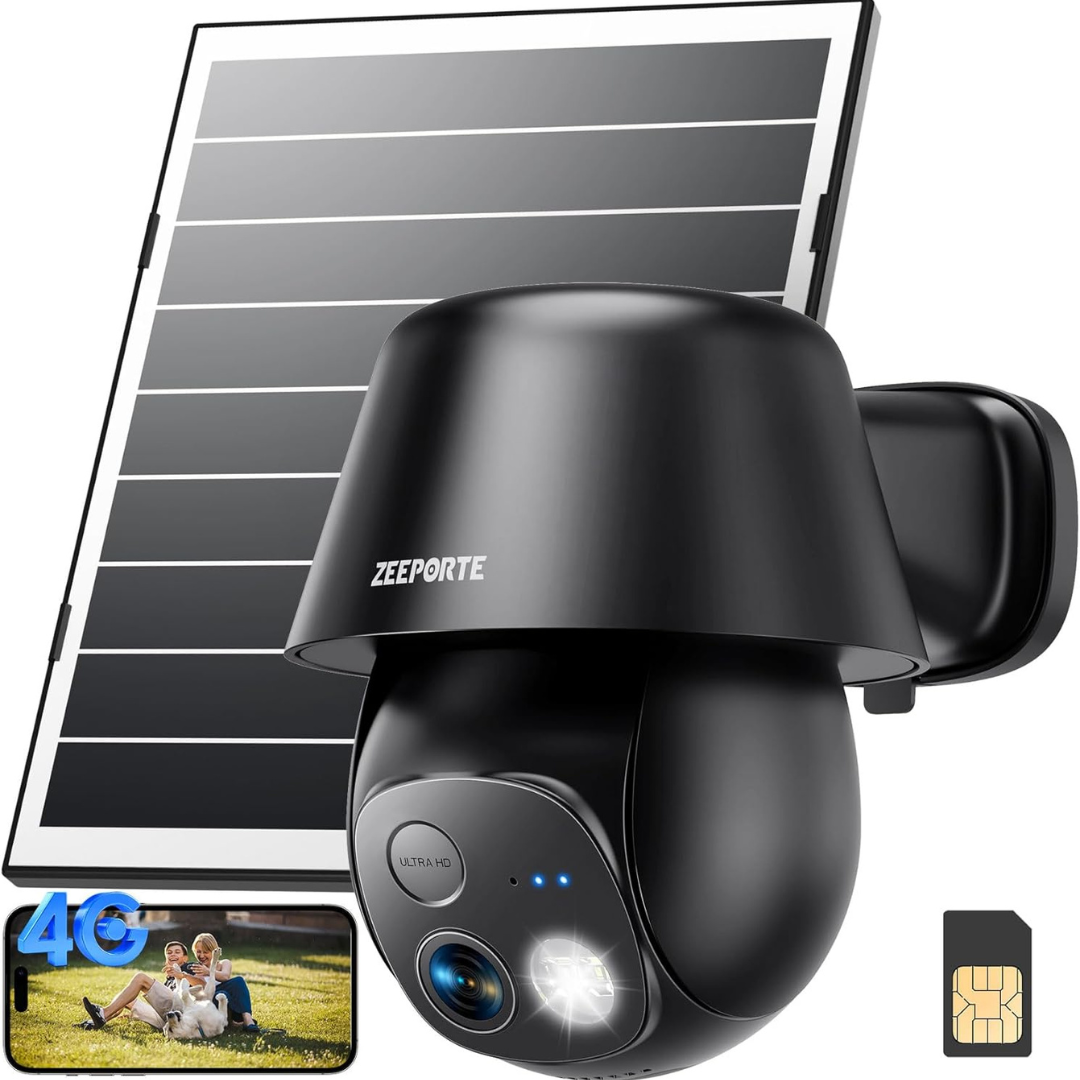 4G LTE Cellular Wireless Outdoor Solar Security Cameras