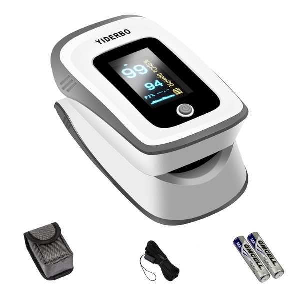 Fingertip Pulse Oximeter Blood Oxygen Saturation & Heart Rate Monitor