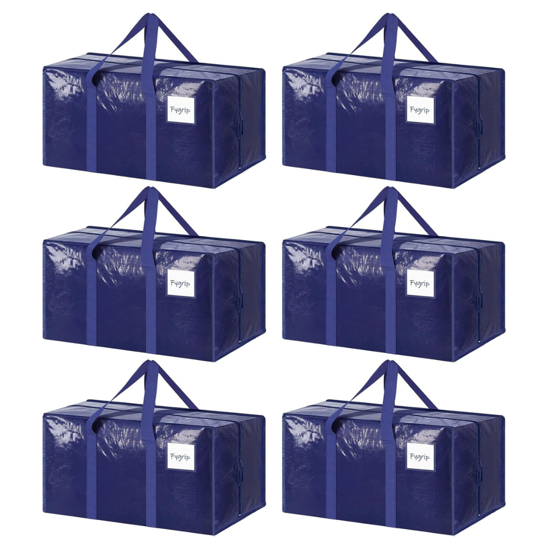 6-Pack Extra Heavy Duty Large Moving Bags