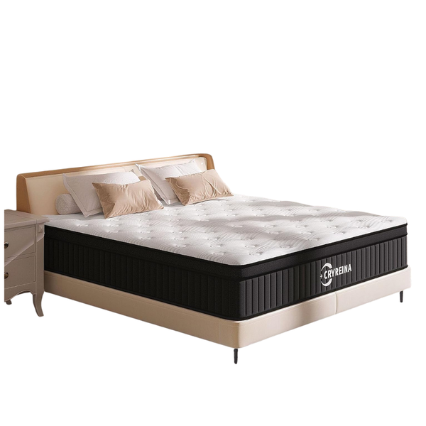 12" Cryreina Queen CertiPUR-US Certified Hybrid Mattress In A Box
