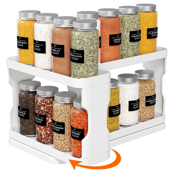 Lifewit Slide & Rotate Spice Organizer (9.2" H x 6.1" W x 11.4" D)