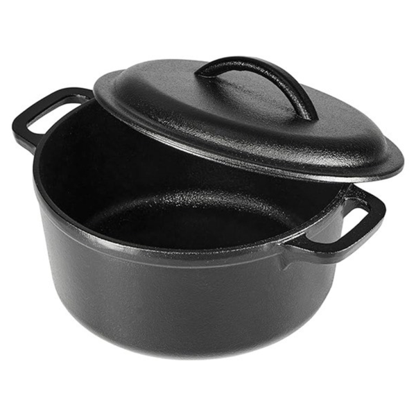 Amazon Basics 2-Qt. Cast Iron Dutch Oven Pot With Lid